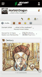 Mobile Screenshot of morbid-dragon.deviantart.com