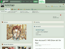 Tablet Screenshot of morbid-dragon.deviantart.com