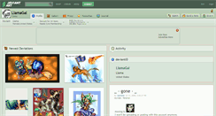 Desktop Screenshot of llamagal.deviantart.com