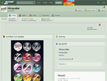 Tablet Screenshot of himandme.deviantart.com