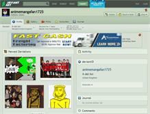 Tablet Screenshot of animemangafan1725.deviantart.com