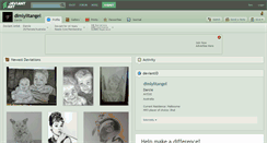 Desktop Screenshot of dimlylitangel.deviantart.com