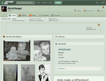 Tablet Screenshot of dimlylitangel.deviantart.com