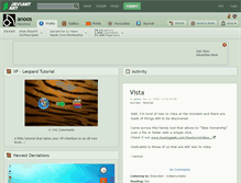 Tablet Screenshot of anoos.deviantart.com