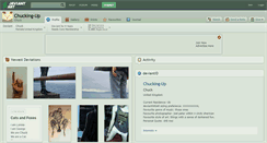 Desktop Screenshot of chucking-up.deviantart.com