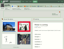 Tablet Screenshot of pean8ts.deviantart.com