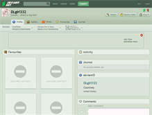 Tablet Screenshot of dlgirl332.deviantart.com