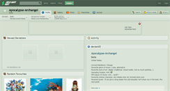 Desktop Screenshot of apocalypse-archangel.deviantart.com