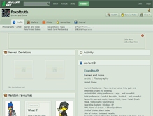 Tablet Screenshot of foxoftruth.deviantart.com