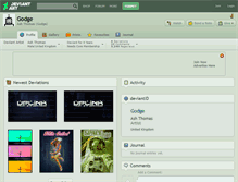Tablet Screenshot of godge.deviantart.com