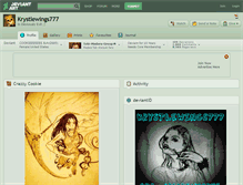 Tablet Screenshot of krystlewings777.deviantart.com