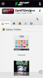 Mobile Screenshot of darkpsdesign.deviantart.com