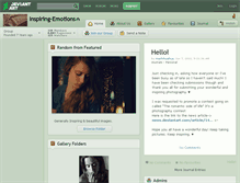 Tablet Screenshot of inspiring-emotions.deviantart.com