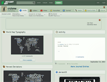 Tablet Screenshot of crzisme.deviantart.com