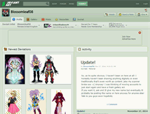 Tablet Screenshot of blossomleaf08.deviantart.com