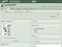 Tablet Screenshot of pearlshippingxgirl.deviantart.com