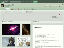 Tablet Screenshot of ambrosine333.deviantart.com