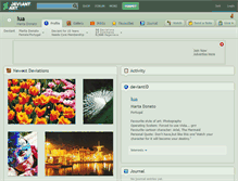 Tablet Screenshot of lua.deviantart.com