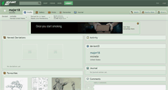 Desktop Screenshot of major18.deviantart.com