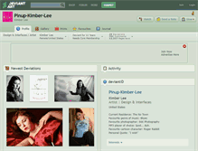 Tablet Screenshot of pinup-kimber-lee.deviantart.com