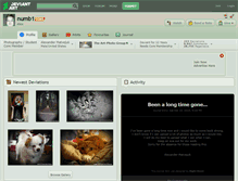 Tablet Screenshot of numb1.deviantart.com