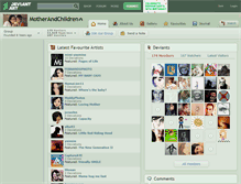 Tablet Screenshot of motherandchildren.deviantart.com