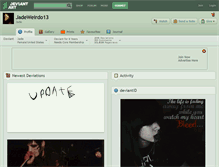 Tablet Screenshot of jadeweirdo13.deviantart.com