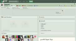 Desktop Screenshot of cuboxart.deviantart.com