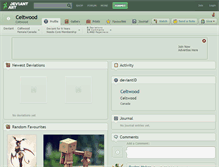 Tablet Screenshot of celtwood.deviantart.com