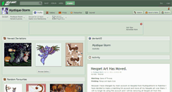 Desktop Screenshot of mystique-storm.deviantart.com