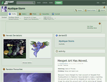 Tablet Screenshot of mystique-storm.deviantart.com