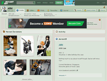 Tablet Screenshot of aiiki.deviantart.com