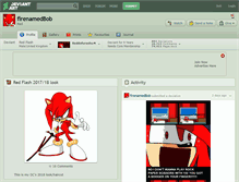 Tablet Screenshot of firenamedbob.deviantart.com