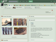 Tablet Screenshot of dripe.deviantart.com