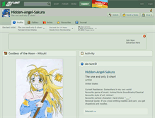 Tablet Screenshot of hidden-angel-sakura.deviantart.com