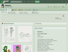 Tablet Screenshot of datalore.deviantart.com