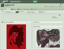 Tablet Screenshot of madhollow222.deviantart.com