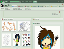 Tablet Screenshot of kaori015.deviantart.com