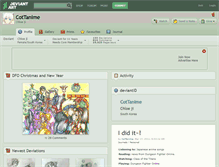 Tablet Screenshot of cottanime.deviantart.com