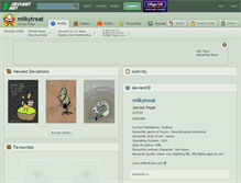Tablet Screenshot of milkytreat.deviantart.com