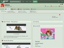 Tablet Screenshot of katoma.deviantart.com