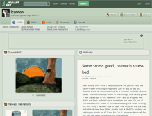 Tablet Screenshot of icannon.deviantart.com