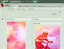 Tablet Screenshot of codiew.deviantart.com