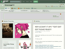 Tablet Screenshot of greenangel13.deviantart.com