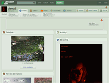 Tablet Screenshot of clemas.deviantart.com