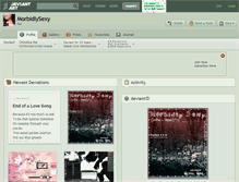 Tablet Screenshot of morbidlysexy.deviantart.com