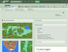 Tablet Screenshot of ducklol.deviantart.com