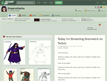 Tablet Screenshot of emperorkarino.deviantart.com