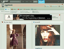 Tablet Screenshot of angelworld.deviantart.com