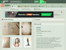 Tablet Screenshot of akuhen.deviantart.com